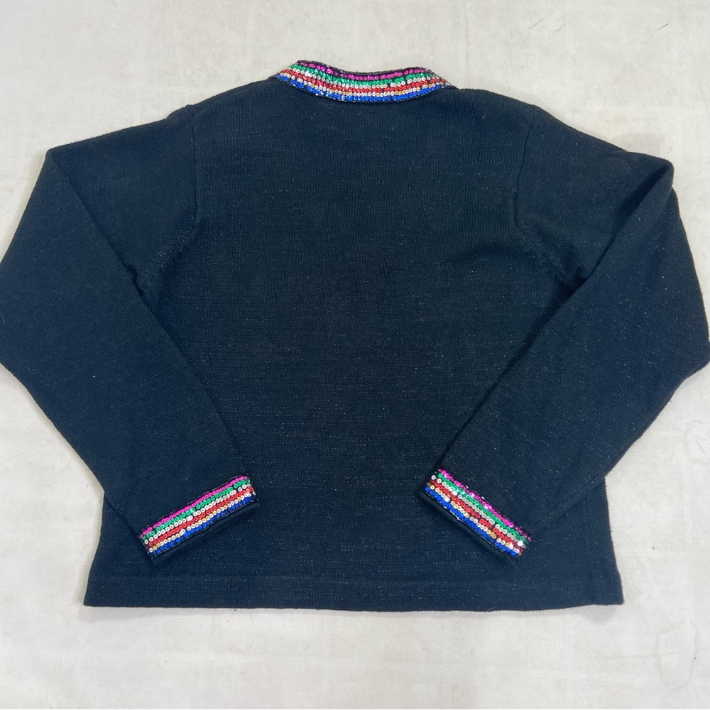Design options by Philip & Jane Gordon sequined bow vintage sweater. - Picture 9 of 9